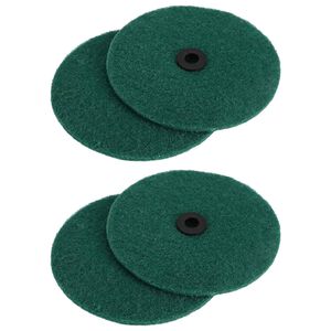 vidaXL Lattianpesukone 4 kpl &Oslash; 14 cm Tummanvihre&auml; Mikrokuitu