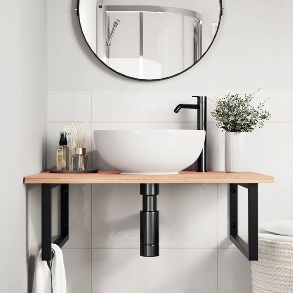 vidaXL Pesuallashylly sein&auml;lle ter&auml;s ja t&auml;ysi tammi