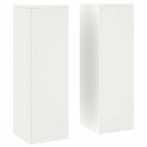 vidaXL Kasviteline 2 pcs Valkoinen 24 x 24 x 75 cm Ter&auml;s