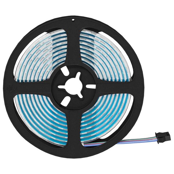 vidaXL LED-nauha 4 pcs Musta ja l&auml;pin&auml;kyv&auml; 210 x 0,8 x 0,3 cm