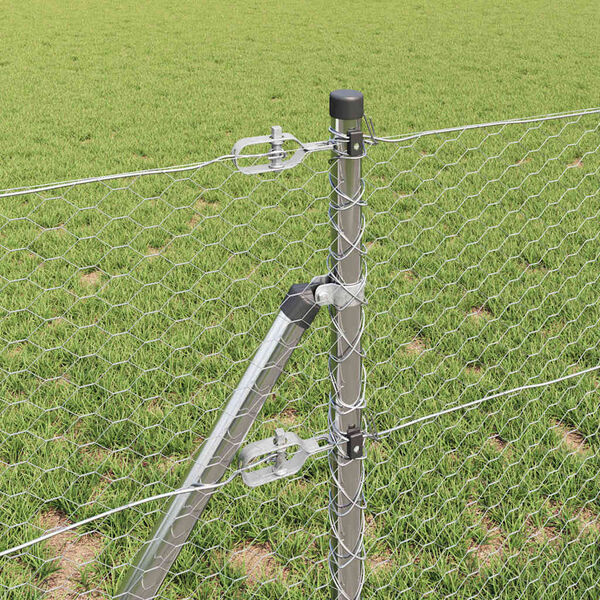 vidaXL Aitalatu Hopea 10 x 0,6 m (25 mm verkkokudos) Ter&auml;s