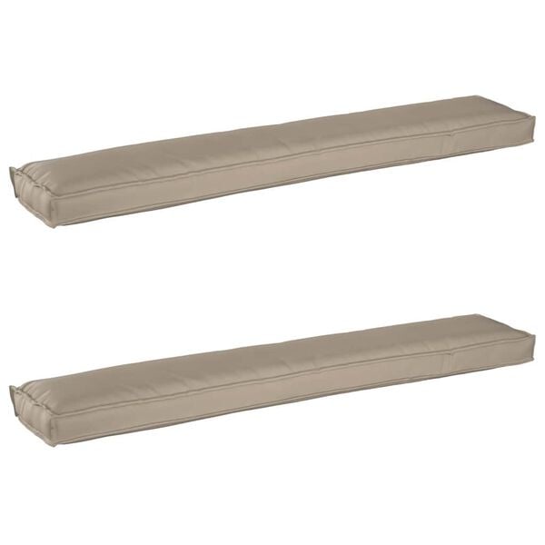 vidaXL Palletin tyynykokoelma 2 pcs Harmaanruskea 200 x 40 x 8 cm