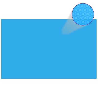 vidaXL Uima-altaan suoja suorakulmainen 800x500 cm PE sininen