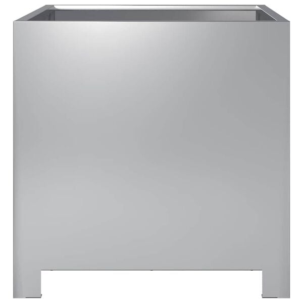 vidaXL Puutarhakukkalaatikko 40x40x40 cm galvanoitu teräs