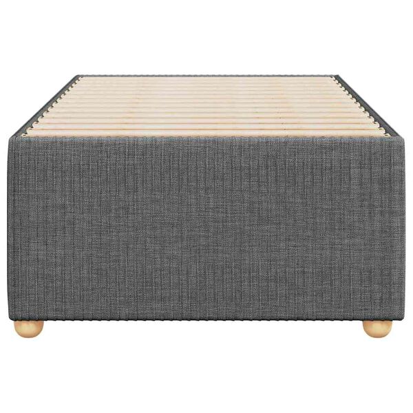 vidaXL S&auml;ngynrunko ilman patjaa tummanharmaa single kangas