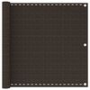 vidaXL Parvekkeen suoja ruskea 90x300 cm HDPE