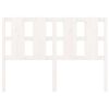vidaXL Sängynpääty valkoinen 145,5x4x100 cm täysi mänty