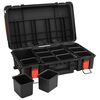 vidaXL Kannettava Flight Case Musta 56,5x34x16 cm PP