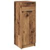 vidaXL Kylpyhuonekaappi ovella Vanha puu 32 x 34 x 90 cm Tekninen puu