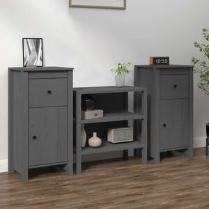 vidaXL Senkit 2 kpl harmaa 40x35x80 cm t&auml;ysi m&auml;nty