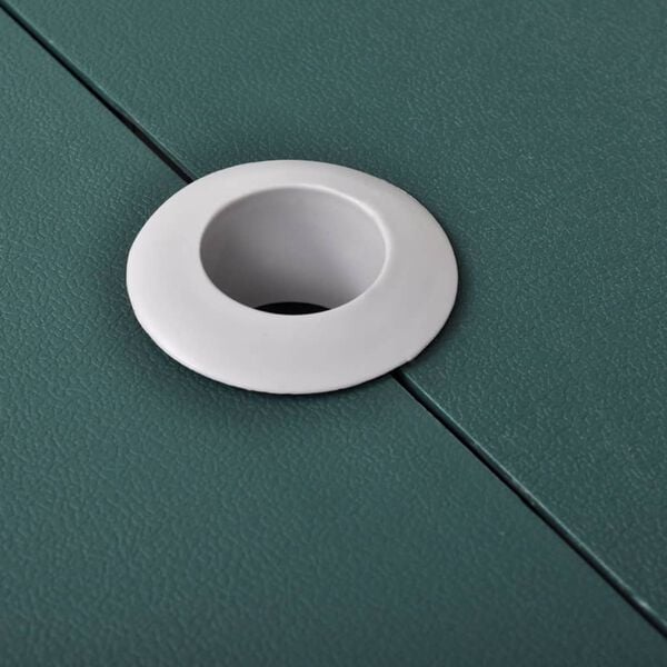 vidaXL Leirip&ouml;yt&auml;sarja nelj&auml;ll&auml; jakkaralla alumiini vaaleanvihre&auml;