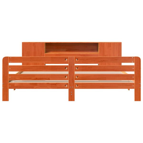 vidaXL S&auml;ngynrunko ilman patjaa vahanruskea 200x200 cm t&auml;ysi m&auml;nty