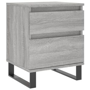 vidaXL Y&ouml;p&ouml;yt&auml; harmaa Sonoma 40x35x50 cm tekninen puu