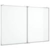 vidaXL Magneettinen taitettava tussitaulu 120x100x1,7 cm cm alumiini