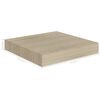 vidaXL Kelluvat sein&auml;hyllyt 4 kpl tammi 23x23,5x3,8 cm MDF