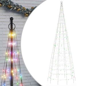 vidaXL LED joulukuusi 550 v&auml;rik&auml;st&auml; LED-valoa 300 cm