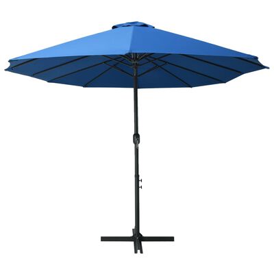vidaXL Aurinkovarjo alumiinitanko 460x270 cm sininen