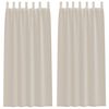 vidaXL Verhosatiini 2 kpl Hiekka 245 x 140 cm Polyesteri