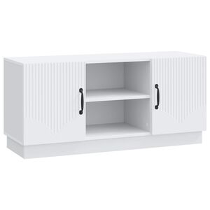 vidaXL TV-kaappi valkoinen 102 x 34,5 x 47 cm Tekninen puu