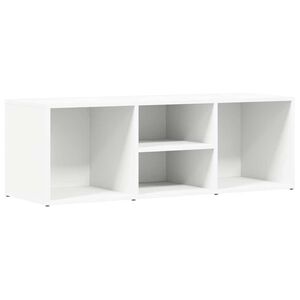 vidaXL Kenkien s&auml;ilytyspenkki valkoinen 102x35x35 cm teknisest&auml; puusta