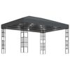 vidaXL Huvimaja LED-valonauhoilla 3x4 m antrasiitti