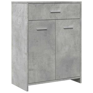 vidaXL Kylpyhuonekaappi betoninharmaa 60x33x80 cm lastulevy