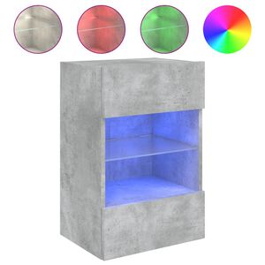 vidaXL TV-sein&auml;kaappi LED-valoilla betoninharmaa 40x30x60,5 cm