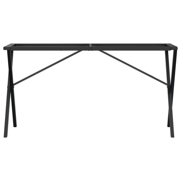 vidaXL Ruokapöydän jalat X-muoto 120x60x73 cm terästä