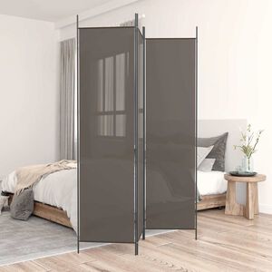 vidaXL 3-paneelinen Tilanjakaja antrasiitti 150x220 cm kangas