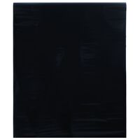 vidaXL Staattinen ikkunakalvo himmeä musta 45x1000 cm PVC