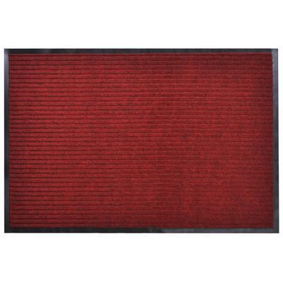 Punainen PVC Ovimatto 90 x 120 cm