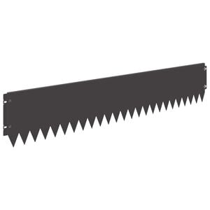 vidaXL Nurmireunus 10 pcs 103 x 20 cm Ter&auml;s Musta