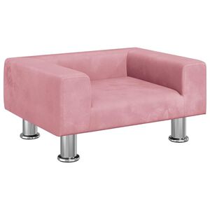 vidaXL Koiranpeti Pinkki 50x40x26,5 cm Sametti