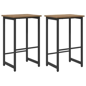 vidaXL Baarijakkara 2 kpl Artisaanitammi 40 x 32 x 74 cm Tekninen puu