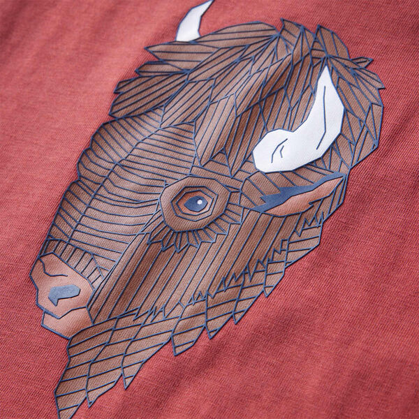 Lasten pitk&auml;hihainen T-paita poltettu punainen 140