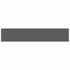 vidaXL Kelluva sein&auml;hylly korkeakiilto harmaa 120x23,5x3,8 cm MDF
