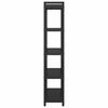 vidaXL Kirjahylly Musta tammi. 80 x 30 x 155 cm Tekninen puu