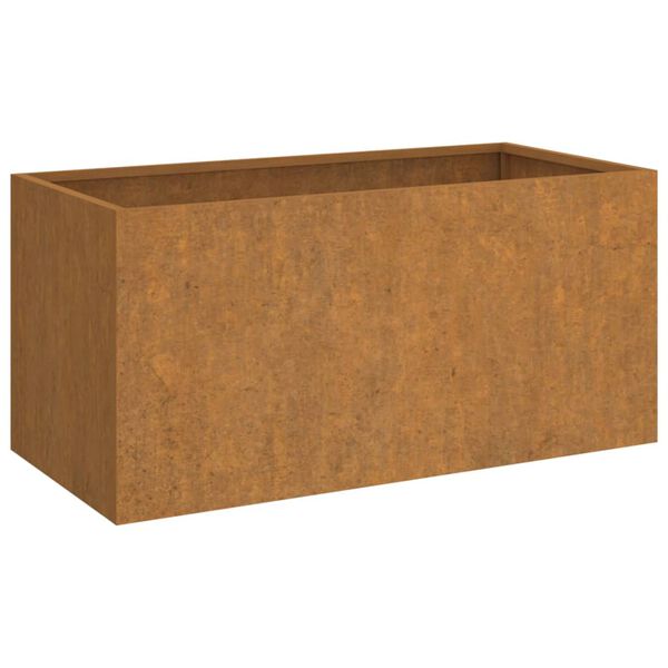 vidaXL Kukkalaatikko 62x30x29 cm Corten teräs