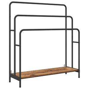 vidaXL Vaaterippsin hyllyll&auml; Vanha puu 90 x 30 x 100,5 cm Tekninen puu