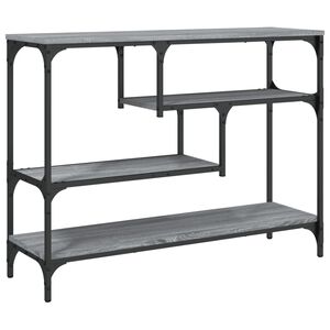 vidaXL Konsolip&ouml;yt&auml; harmaa Sonoma 100x30x75 cm tekninen puu