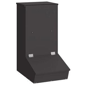 vidaXL Sikaruokinta Musta 55 x 38 x 76 cm 20 kg Kylm&auml;valssattu ter&auml;s