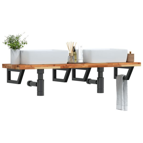 vidaXL Pesuallashylly sein&auml;lle ter&auml;s ja t&auml;ysi akasiapuu