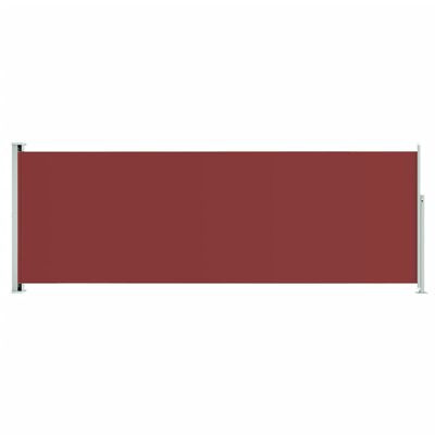 vidaXL Sisäänvedettävä terassin sivumarkiisi 220x600 cm punainen