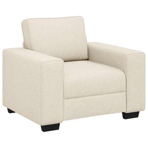 vidaXL Sofigallerian tuoli Beige 100 cm Pellava-sekoitekangas