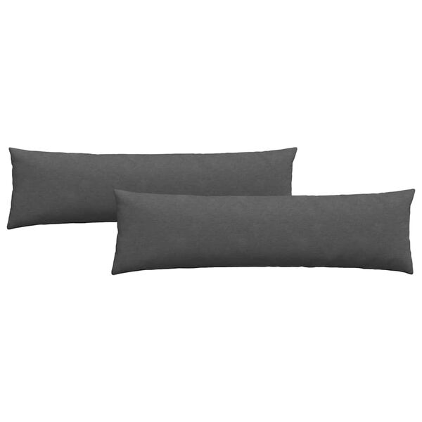 vidaXL Sohvatyynyt 2 pcs Tumma harmaa 145 x 40 cm Korduroikangas