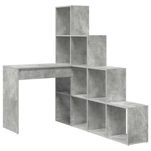 vidaXL Kulmap&ouml;yt&auml; Betoni Harmaa 101,5 x 149,5 x 149,5 cm Tekninen puu