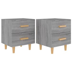 vidaXL Y&ouml;p&ouml;yd&auml;t 2 kpl harmaa Sonoma 40x35x47,5 cm
