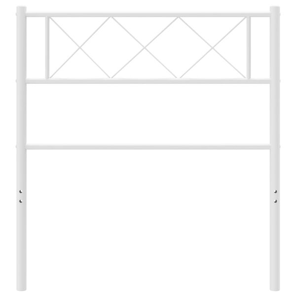 vidaXL Metallinen vaihtop&auml;&auml;ty valkoinen 75 cm