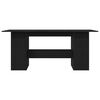 vidaXL Ruokapöytä musta tammi 180x90x76 cm tekninen puu