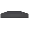 vidaXL Kirjahyllytasot 8 kpl harmaa 40x10x1,5 cm lastulevy